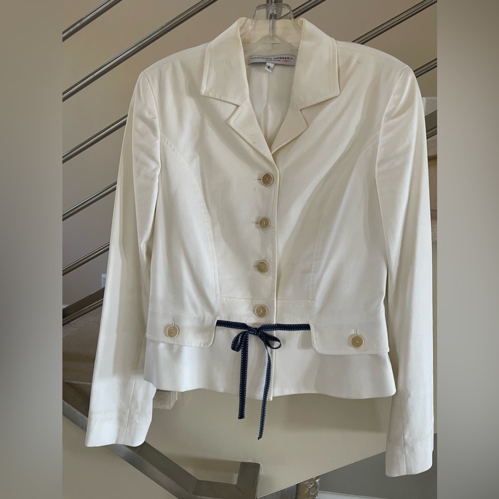 CAROLINA HERRERA WHITE JACKET